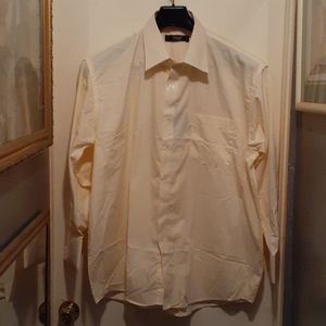 Biani women's yellow long sleeve dress shirt